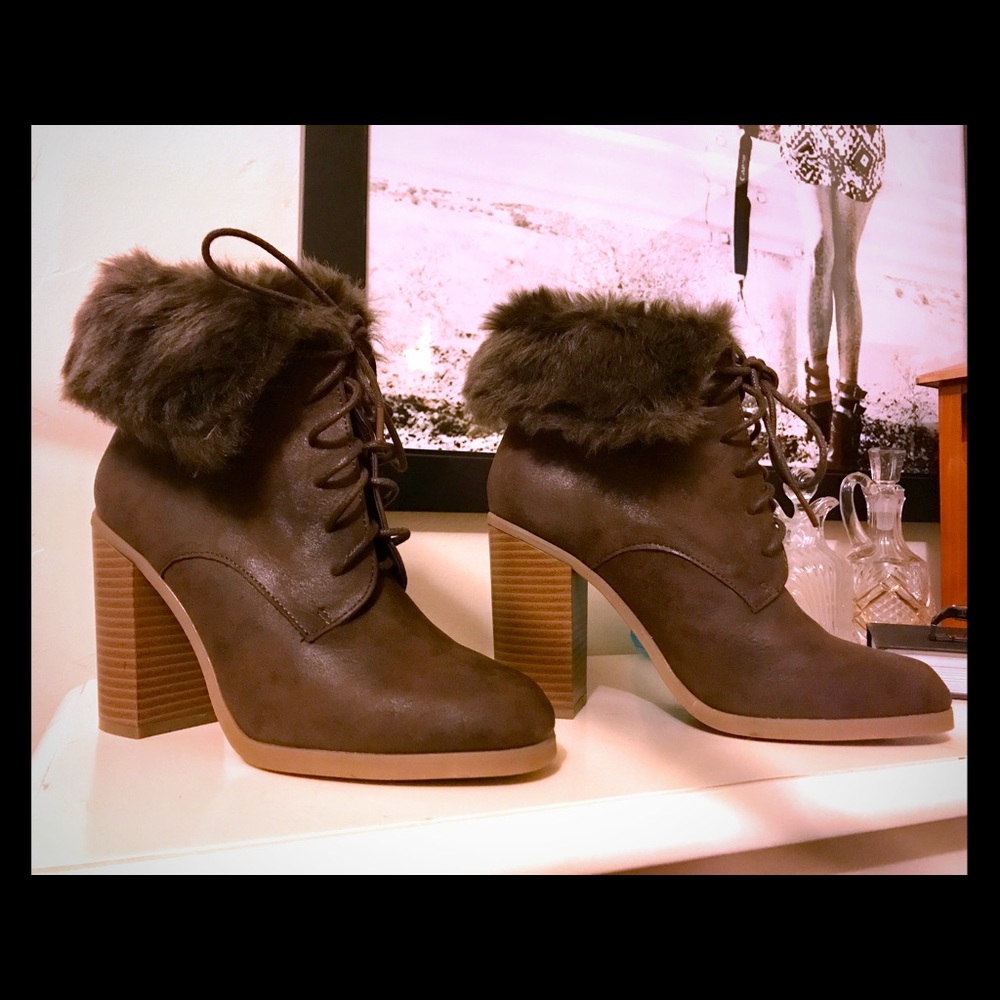 Chic fury booties